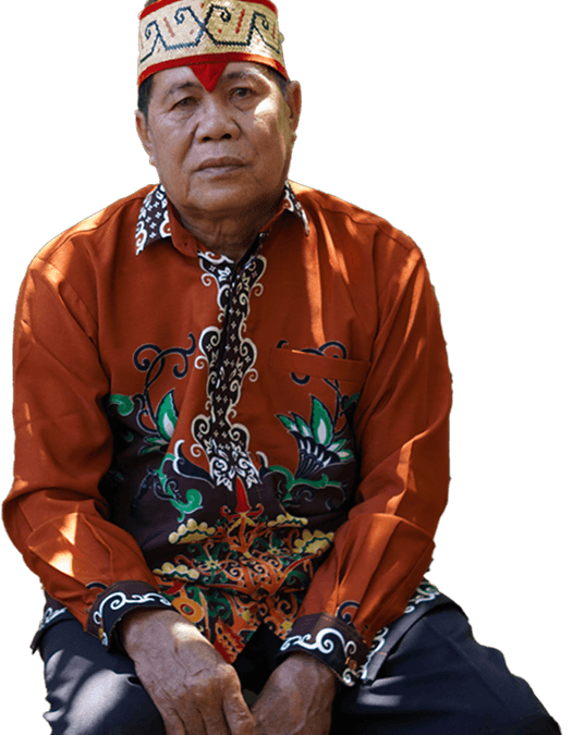 Dobe, a Dayak elder in Central Kalimatan