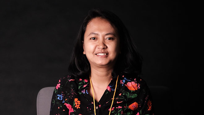 Perempuan Mahardhika coordinator Mutiara Ika Pratiwi