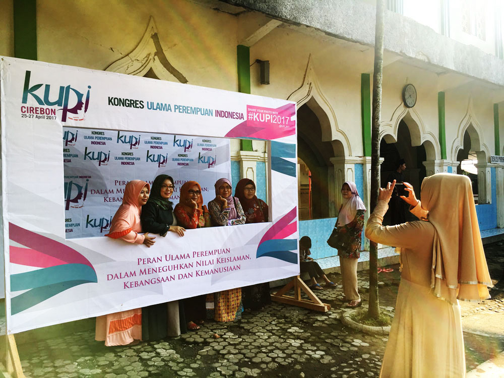Participants pose